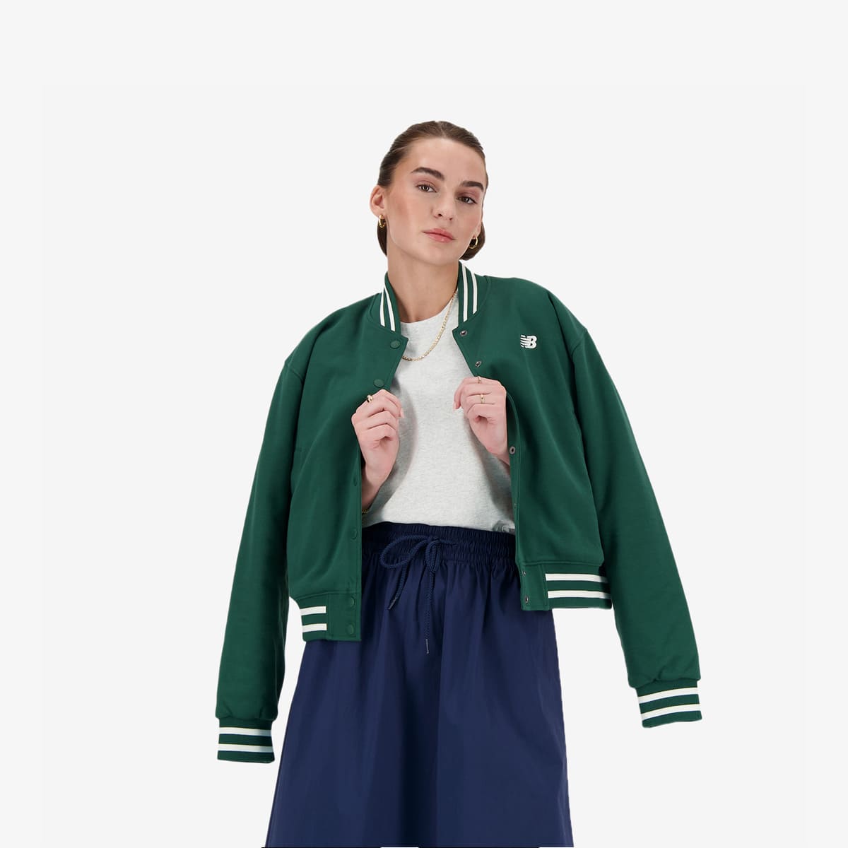 Women's New Balance Sportswear's Greatest Hits Varsity Jacket